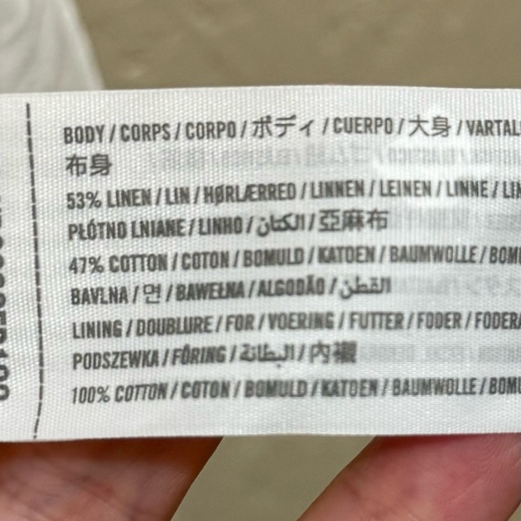 Abercrombie Linen & Cotton Strawberry Mini Dress Adjustable Straps Large Petite - Picture 6 of 10